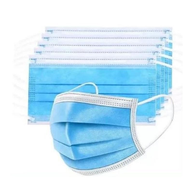 Маска медична 3-х шарова, на резинках, (спанбонд+фільтруючий шар - мелтблаун), (групове пакування), стерильна, одноразового використання , ТМ «АХІЛЛ»